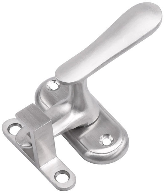Interior Door Lock - 90 Degree Security Locks - Stainless Steel - Brushed Silver - Door Lock - Door Lock for Revolving Door - Including Screws - For Door, Window or Furniture - 6*6.2*2.6 cm