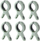 6 Pieces Beach Towel Clips - Plastic Quilt Clips - Clothes Pegs - Large Clothes Peg Towel Pegs - Windproof - Green - For daily laundry, beach towels, bath towels, bed linen and thick clothing