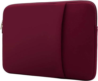 Laptop sleeve - 13 inch - 2-piece - Laptop bag - Suitable for 13 inch laptop - with extra case - Red