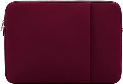 Laptop sleeve - 13 inch - 2-piece - Laptop bag - Suitable for 13 inch laptop - with extra case - Red