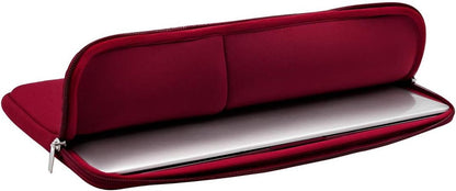 Laptop sleeve - 13 inch - 2-piece - Laptop bag - Suitable for 13 inch laptop - with extra case - Red