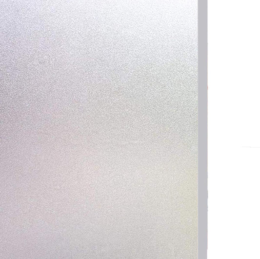 Window film - Easy installation - Glue-free adhesive film for windows and bathrooms - Static - 45cm*3m - white - PVC - Frosted