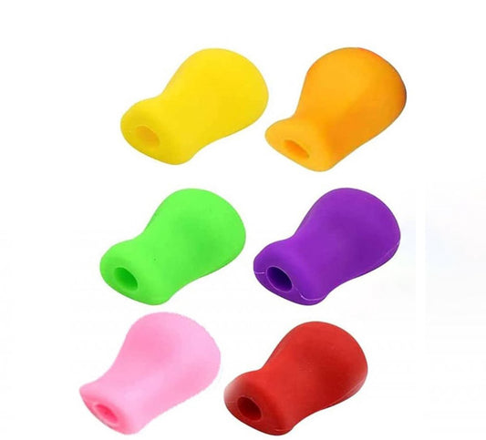 6-Pencil Grip - Soft Grip - Pencil Grips - Children/Adults - Silicone - Ergonomic Posture Correction Writing Tool