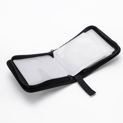 CD Case Storage Folder - DVD Case - Oxford Cloth - With Zipper - CD Bag - CD (Rom)/DVD Storage Case - CD/DVD Case Folder - CD/DVD Storage System - Suitable for 40 CDs or DVDs - 16*15.5*4.8cm - Red