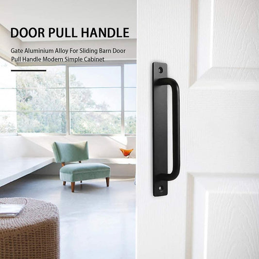 Sliding door handles - Black handle - Cabinet handles - Furniture handle - Handles - Robust - Door handle - Metal - including mounting bolts - for cabinet kitchen furniture bedroom