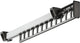 Clothes Hanger - 1 Piece - Hanger - Hanging Hooks - 315mm - Extendable - Pull Out Closet Wardrobe Rail Organizer Metal - For 12 Hangers Pack - Black