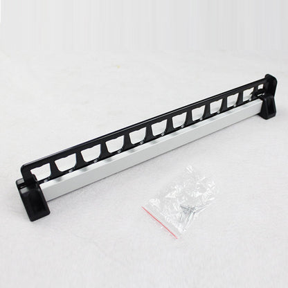 Clothes Hanger - 1 Piece - Hanger - Hanging Hooks - 315mm - Extendable - Pull Out Closet Wardrobe Rail Organizer Metal - For 12 Hangers Pack - Black