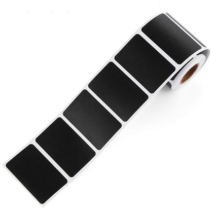 300 Stickers - Chalkboard Stickers - Chalk Sticker - Label Stickers - Labels - Kitchen Labels - Spice Stickers - 5.5 X 3.5 cm - Rectangle - Black - Removable - Reusable - For kitchen containers, storage boxes, offices, craft supplies