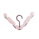 Folding Clothes Rack - Hanging Clothes Rack - Portable Folding Hanger with Hook - Ideal for Travel, Campers, Travelers and Small Spaces - Two-Piece Pack - Pink