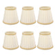6pcs Fabric Drum Lamp Shades Clip-On Compatible with Chandeliers Light Bulbs Lighting Accessories
