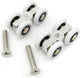 Set of 2 rollers for sliding glass doors
