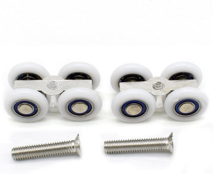 Set of 2 rollers for sliding glass doors