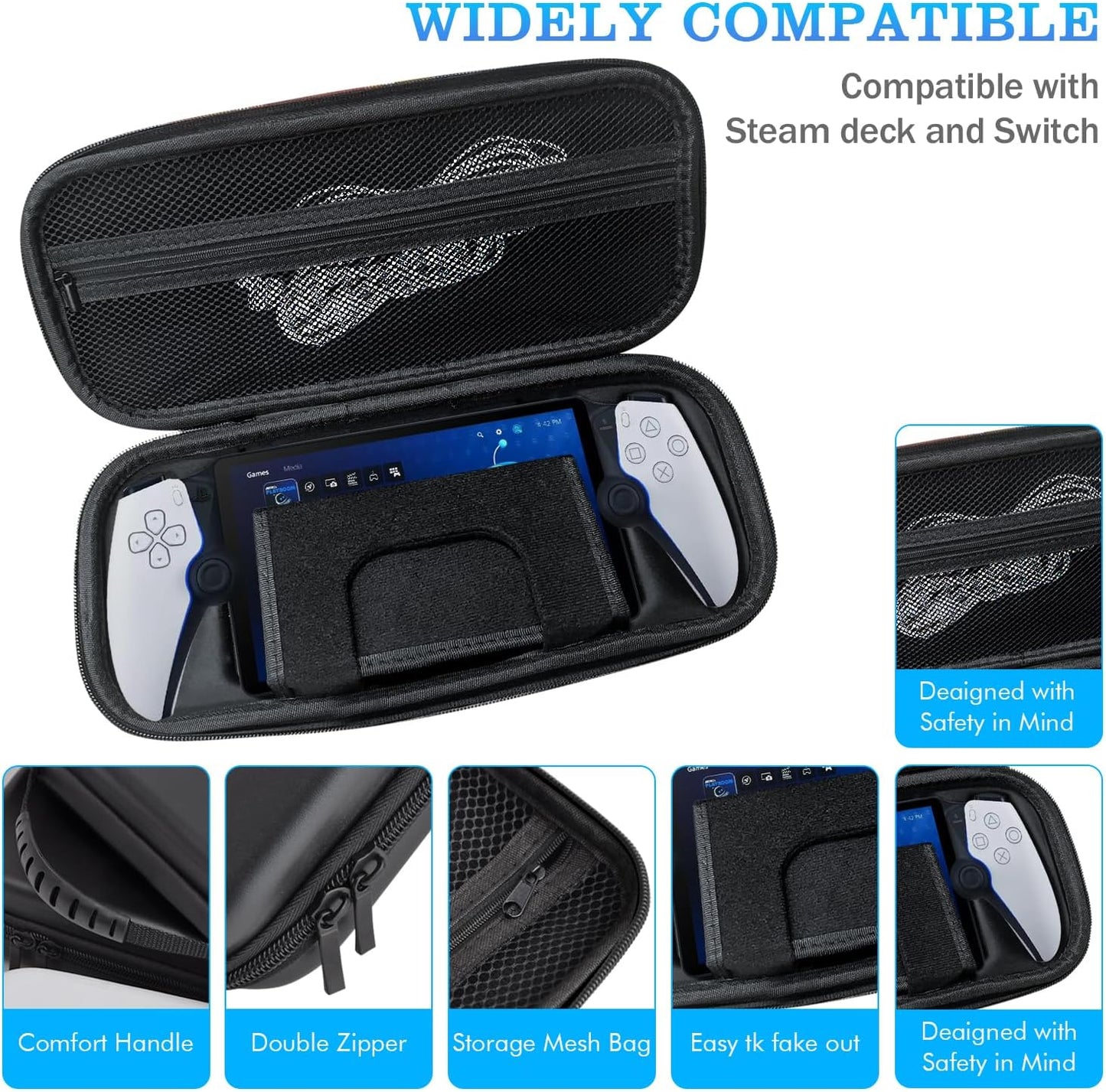 Protective Travel Case for PlayStation Portal Storage Carrying Bag