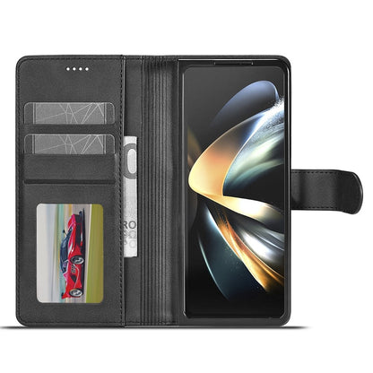 Compatible with Samsung Galaxy Z Fold6 5G Phone Case Cover with Kickstand - Black