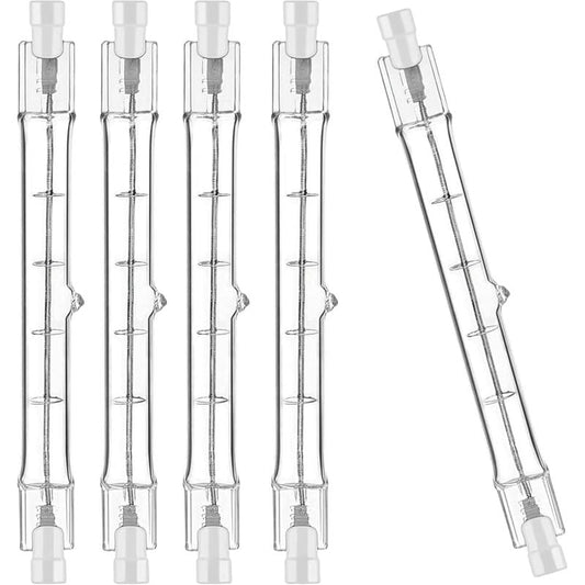 R7S Halogen Bulb 5 Pack 118mm 200W 230V Dimmable for Construction Floodlights Landscape and Living Room Lighting