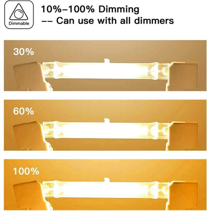R7S Halogen Bulb 5 Pack 118mm 200W 230V Dimmable for Construction Floodlights Landscape and Living Room Lighting