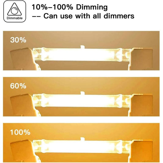 R7S Halogen Bulb 5 Pack 118mm 200W 230V Dimmable for Construction Floodlights Landscape and Living Room Lighting