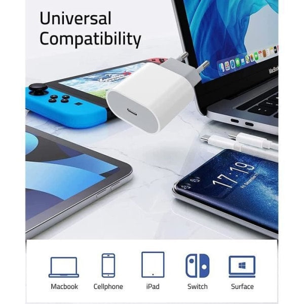 Compatible with Samsung A25 A15 A05 A05s A35 A55 Charger and Cable 25W White Type-C Fast Charging
