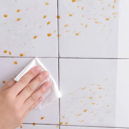 Oil-Resistant Waterproof Vinyl Roll, 45x500cm, Transparent Self-Adhesive Film for Kitchen Wall and Furniture Protection, Decorative Film