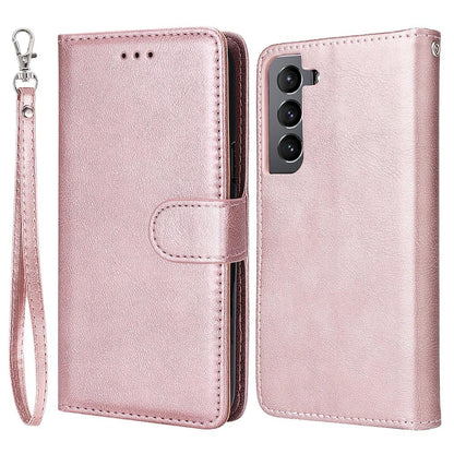 Compatible withSamsung S22 Magnetic 2-in-1 Phone Case Wallet Pink Pink Gold