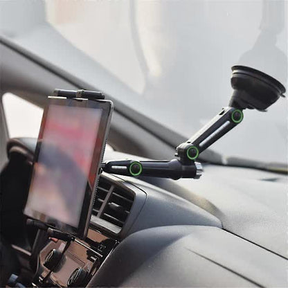 Tablet Holder for iPad Pro Air 4-13 inch Compatible with Car SUV Truck Long Arm Suction Cup Mount Windshield Window Black