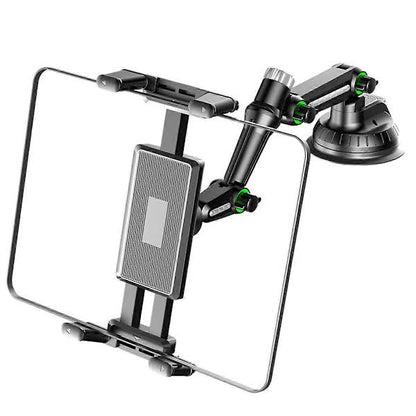 Tablet Holder for iPad Pro Air 4-13 inch Compatible with Car SUV Truck Long Arm Suction Cup Mount Windshield Window Black