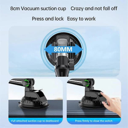 Tablet Holder for iPad Pro Air 4-13 inch Compatible with Car SUV Truck Long Arm Suction Cup Mount Windshield Window Black