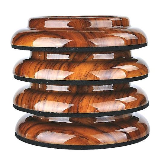 4 pcs Piano Wheel Cups for Upright Piano, Rosewood Color Piano Wheel Piano Leg Protectors with Anti-Slip