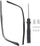 1 Pair Metal Glasses Replacement Temple, Eyeglass Arms Legs Replacement, Glasses Repair Kit Universal Glasses Arm Replacement Legs for Glasses, Sunglasses, Black