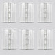 6 Pcs Acrylic Hinges Self Adhesive Clear Small Hinges Plastic Transparent Continuous Piano Hinge Folding Hinge Tools for Cabinet Drawer Furniture DIY Display Stand 45x35 mm