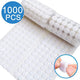 Velcro 10mm Round Self Adhesive 1000pcs White Nylon Silent Hook and Loop Fasteners for Kids Early Education