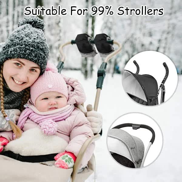 Stroller Gloves Mittens Warm Fleece Cotton DXGHC