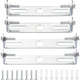 【xj】4pcs Ceiling Plate Light Bracket Ceiling Mount Hanging Lamp Holder for Wall or Ceiling Mounted Lamp Mounting Brackets with Screws Iron 110mm Silver