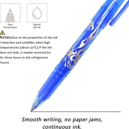 Erasable Ink Pens, Erasable Gel Ink Pens - 12-pack Multicolor multicolor