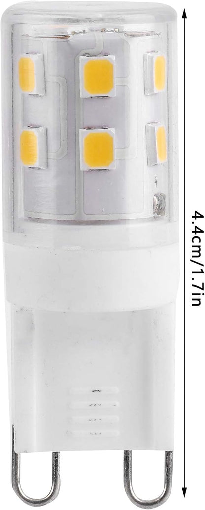 G9 LED Bulbs 2W 16-LED Mini Light Bulbs, Dimmable, Energy Saving Equivalent 30W Halogen, 10pcs, Ceramic Base, Eye Protection