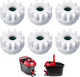 6Pcs Spin Mop Replacement Parts, Spin Mop Bucket Clutch Bearing Gear Replacement Compatible with Ocedar, One Way Bearing Bucket Gears Pedal Repair Replacement for Vileda and More Rotation Mop