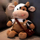 Brown Cow Plush Toy 30cm Soft Hug Pillow