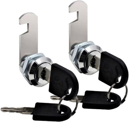 Us General Cabinet Replacement Keyed Cabinet Locks Alike Keyed 3/4 Cylinder Cam Locks 5/8 inch Mailbox Lock Replacement 16mm for Cabinet Security RV Mailbox Toolbox Locks 2Pack