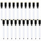 Whiteboard Markers (20-pack) - Small Whiteboard Markers - Black Whiteboard Markers - Fine Whiteboard Markers - Erasable Tip - Children's Whiteboard Markers - Fine Tip - Black