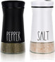 2-piece - stainless steel - with adjustable spout - farmhouse style - salt and pepper shaker
