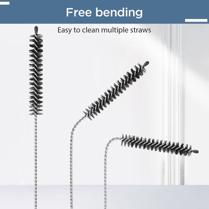 10-Piece Bottle Brush - Cleaning Brush Set - for pipes, keyboards, test tubes, kettle spouts, sinks, bottles and coffee makers