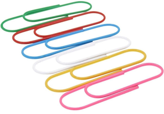 Extra Large Paper Clips - Available in a variety of colors, perfect for multiple uses, such as office and school - Color-coded organization for long-term document retention