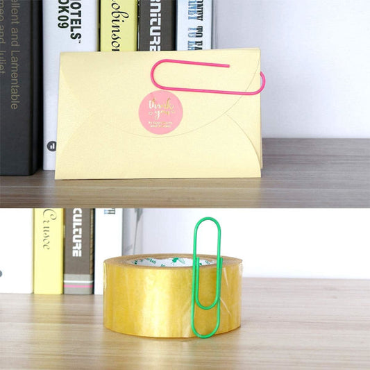 Extra Large Paper Clips - Available in a variety of colors, perfect for multiple uses, such as office and school - Color-coded organization for long-term document retention