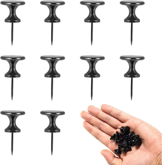 10 Large Metal Snaps - Black Metal Snaps for Notice Boards - Great for Office Wall Decor - Home or Classroom Decor
