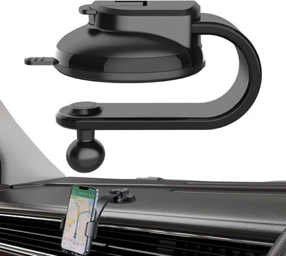 Phone Holder - Universal Base - 360° Rotatable Car Phone Holder - Suitable for cars, trucks, vehicles, windshields and mobile navigation systems.