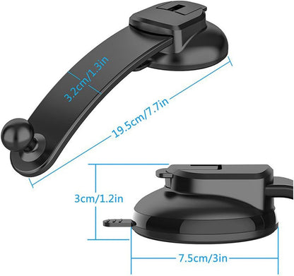 Phone Holder - Universal Base - 360° Rotatable Car Phone Holder - Suitable for cars, trucks, vehicles, windshields and mobile navigation systems.