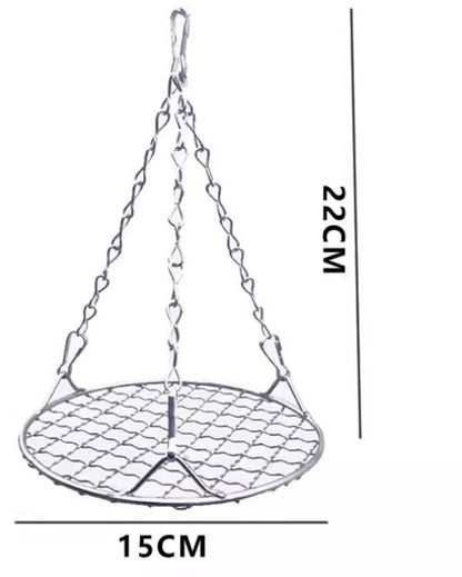 Stainless Steel Bird Toys - Small Pet Toys - Hanging Bird Cage Accessories - Suitable for Various Birds - For Balance Training of Small Parrots, Hamsters, etc.