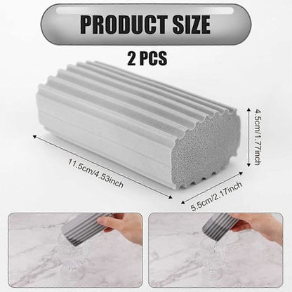 Dust Removal Sponges - Double-Sided Sponges for Wet Cleaning - Dust Removal Cloths - Reusable Sponges for Wet Cleaning - 2-Pack