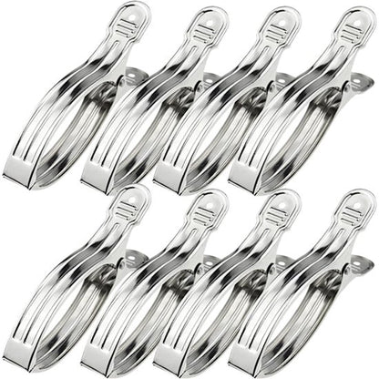 Clothes pegs - Open windproof clips - Clothes pegs - Sock racks - Quilt drying clips - 8 pieces