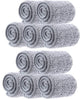 Mop Pads - Universal Replacement, Washable Wet and Dry Mop Pads - Fits Most 28-33cm Velcro Mops. Floor Cleaning System (10 Pack, 33*12.4cm)